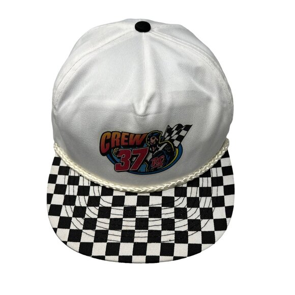 Jeremy Mayfield 37 Crew Vintage Retro Snapback Hat Cap NASCAR RC Cola Checkered - Picture 2 of 11
